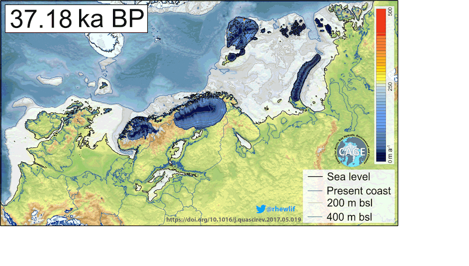 The sea level rise and the colossal amounts of meltwater discharged from the collapsing ice sheet meant that areas that previously were land eventually became seabed. Britain and Ireland, which had been joined to Europe throughout the last ice age, finally separated with the flooding of the English Channel around 10,000 years ago. Credit: Henry Patton/CAGE