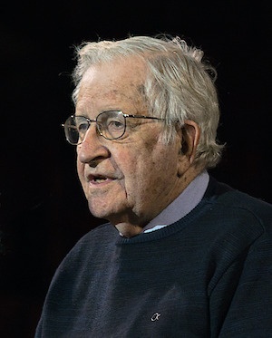 Noam Chomsky 2017 Σ, retouched by Wugapodes, CC BY-SA 4.0 <https://creativecommons.org/licenses/by-sa/4.0>, via Wikimedia Commons