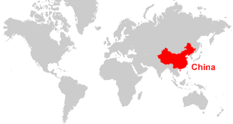 Map of China. Credit: Geology.com