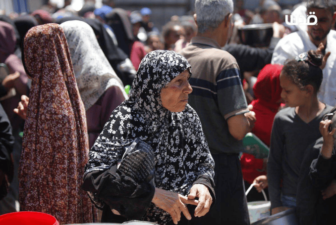 Israel is using starvation as a weapon in Gaza. (Photo: via QNN)